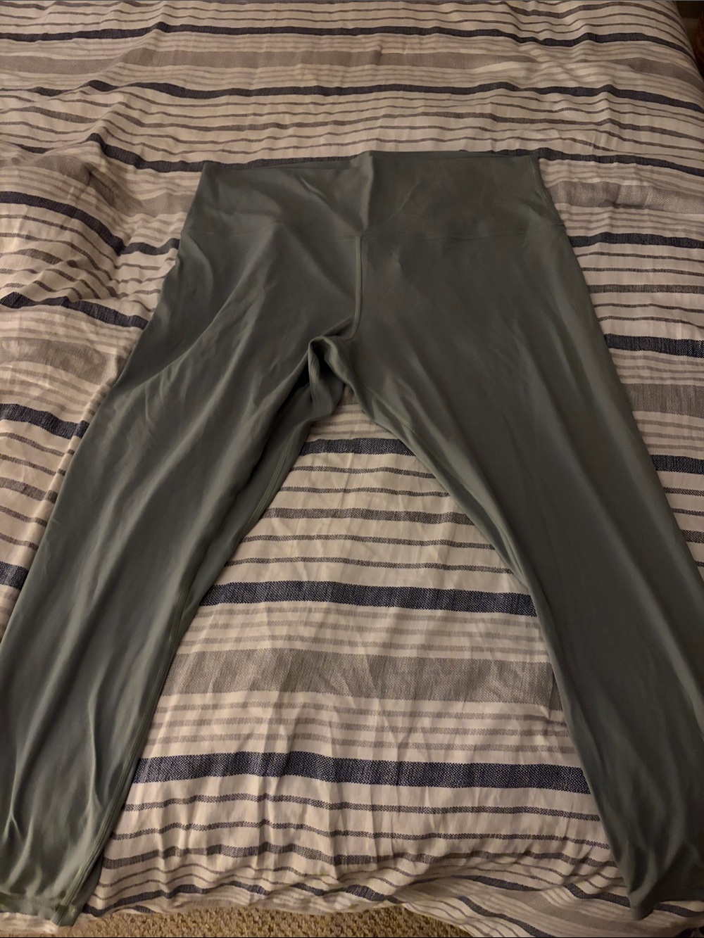 lululemon athletica Womens Olive Green Jersey Leggings
